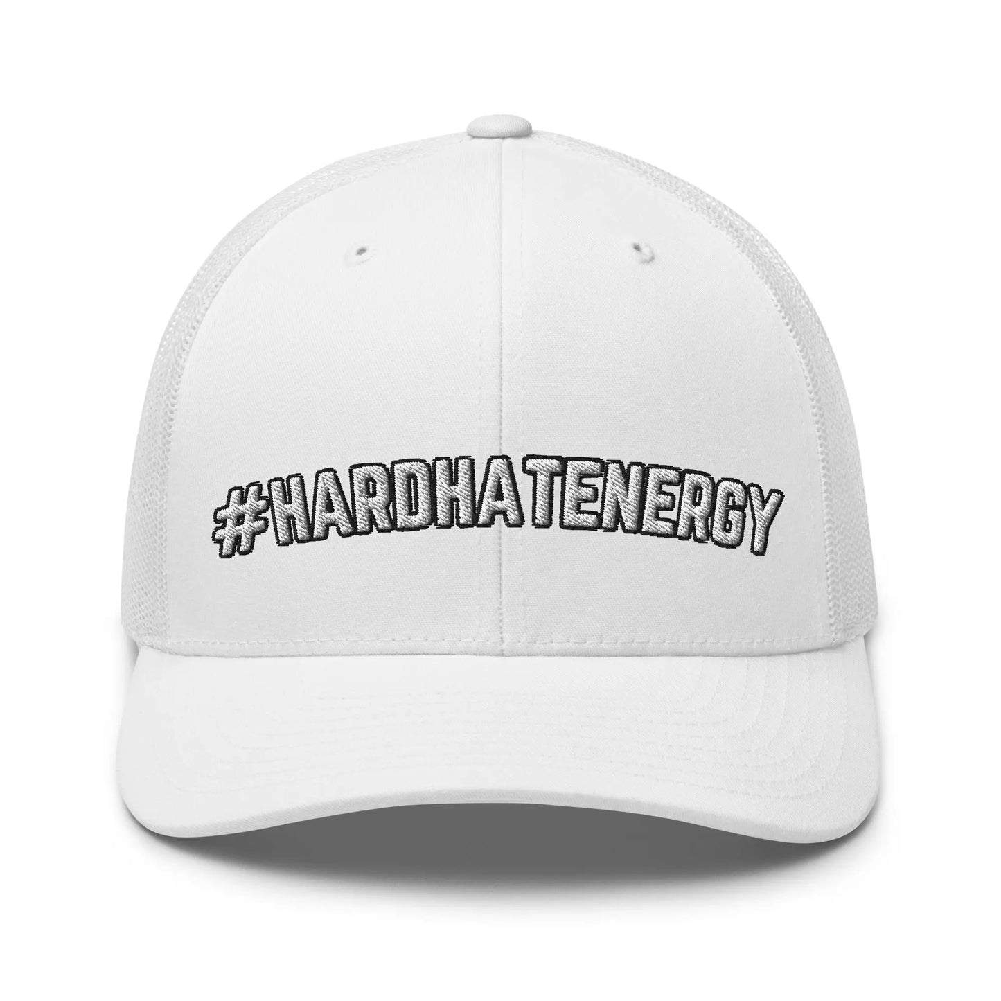 Hats White Snapback Custom Trucker Hats #HARDHATENERGY Funny Cap for Men & Women Infidel Collective