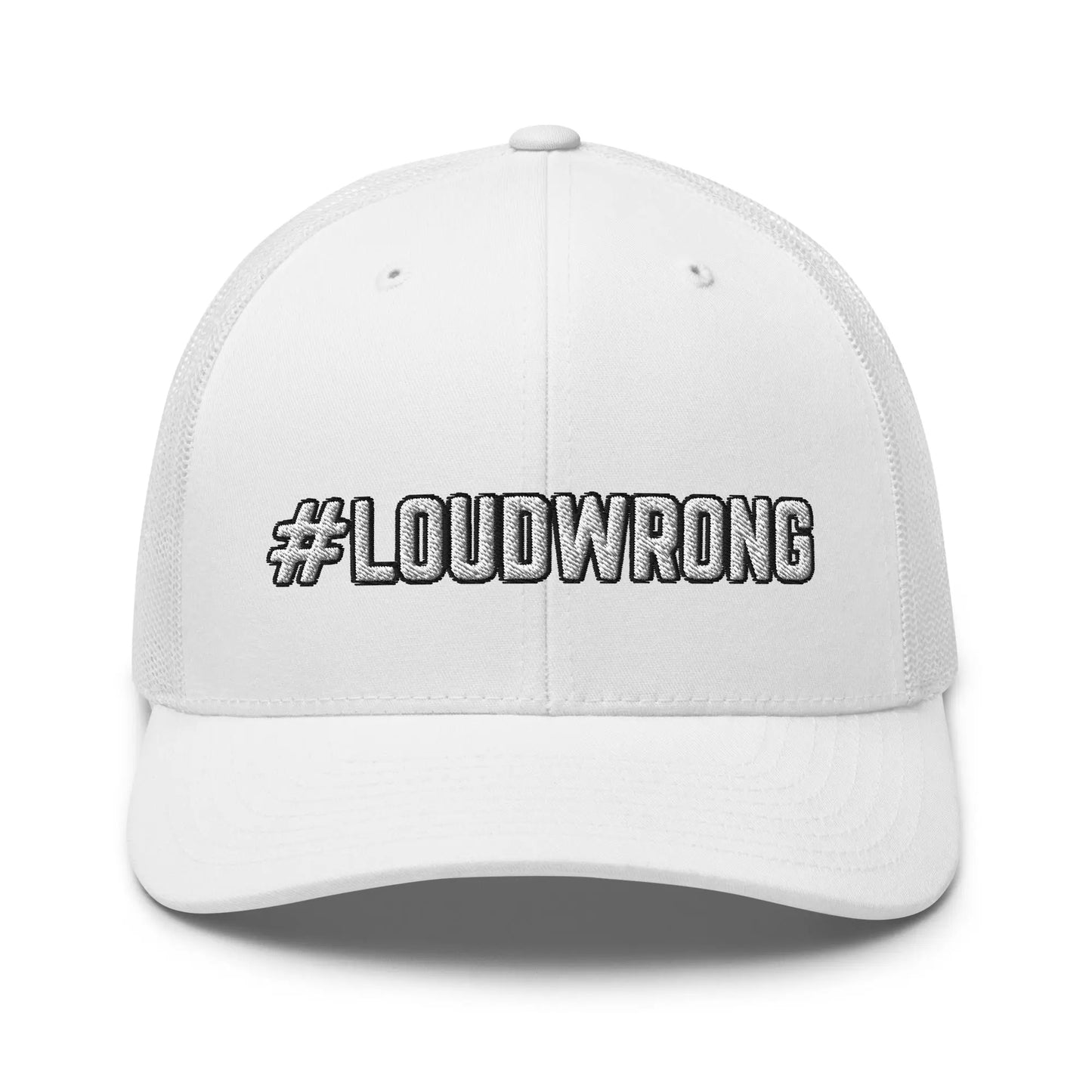 Hats White Snapback Custom Trucker Hats #LOUDWRONG Funny Cap for Men & Women Infidel Collective
