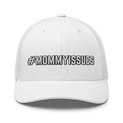 Hats White Snapback Custom Trucker Hats #MOMMYISSUES Funny Cap for Men & Women Infidel Collective