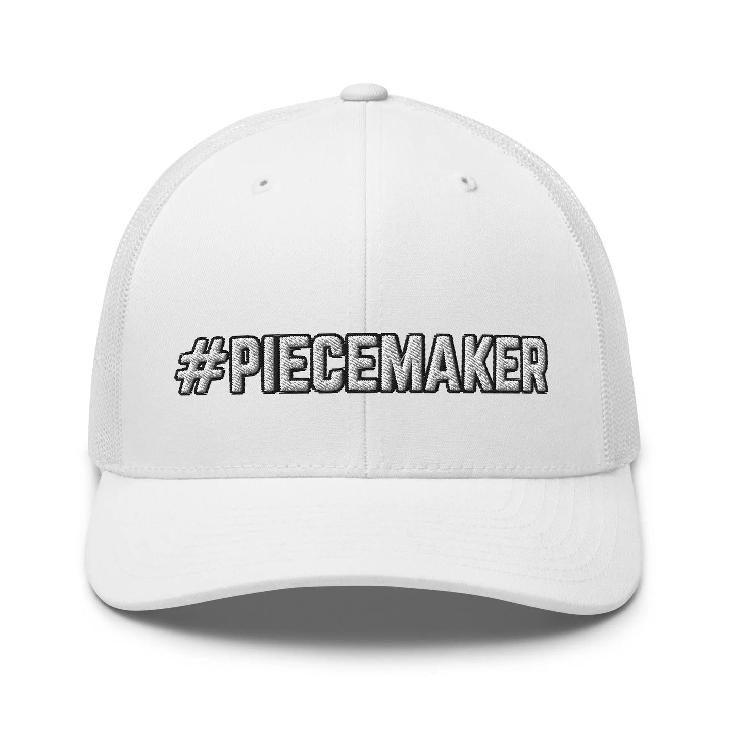 Hats White Snapback Custom Trucker Hats #PIECEMAKER Biker & 2A Cap for Men & Women Infidel Collective