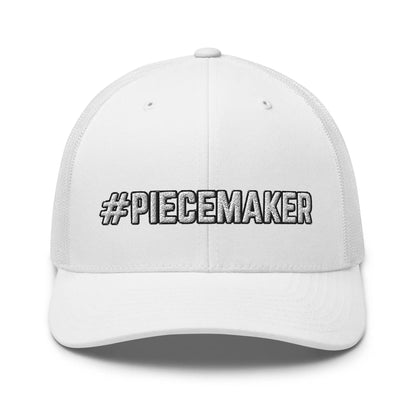 Hats White Snapback Custom Trucker Hats #PIECEMAKER Biker & 2A Cap for Men & Women Infidel Collective