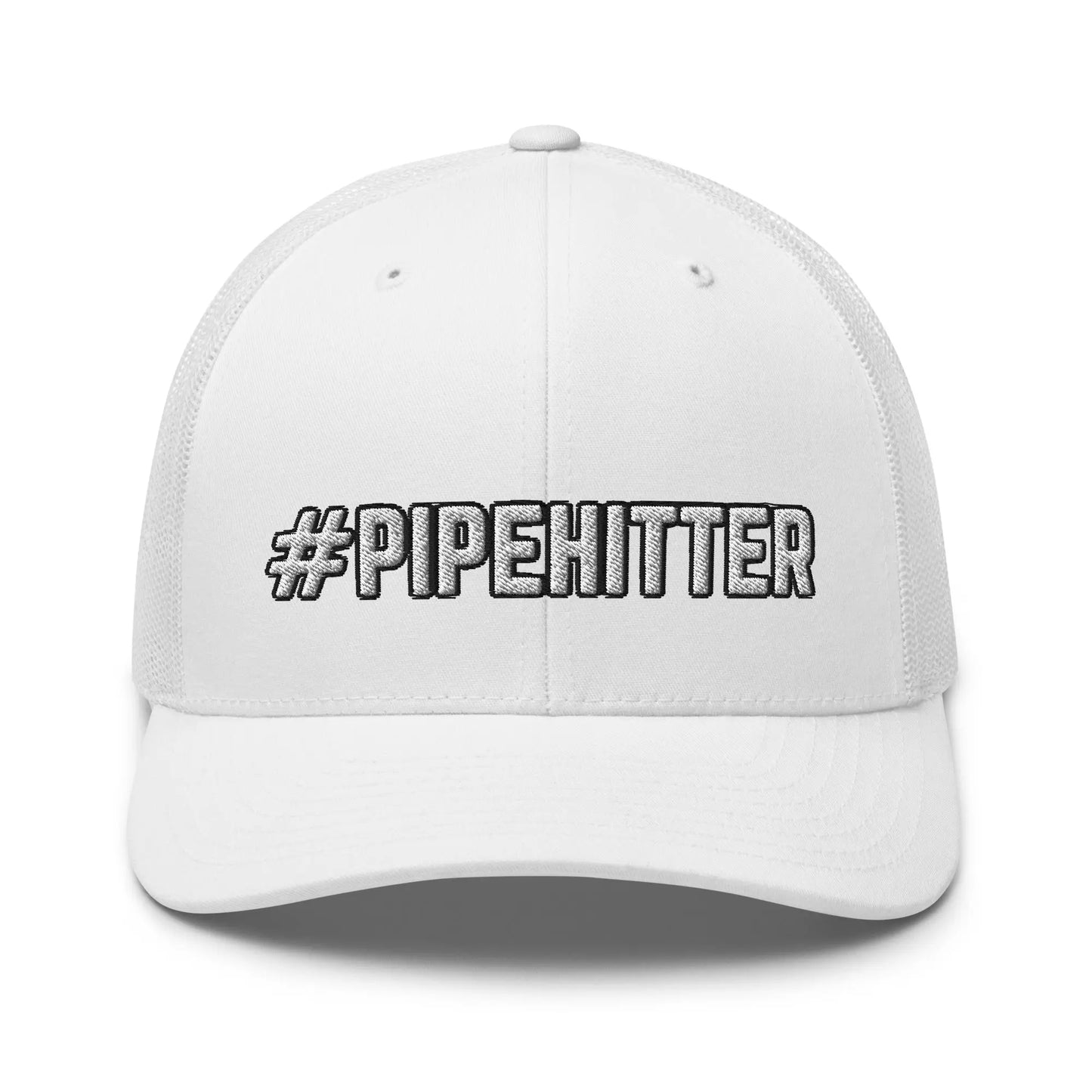 Hats White Snapback Custom Trucker Hats #PIPEHITTER Cool Badass Cap for Men & Women Infidel Collective