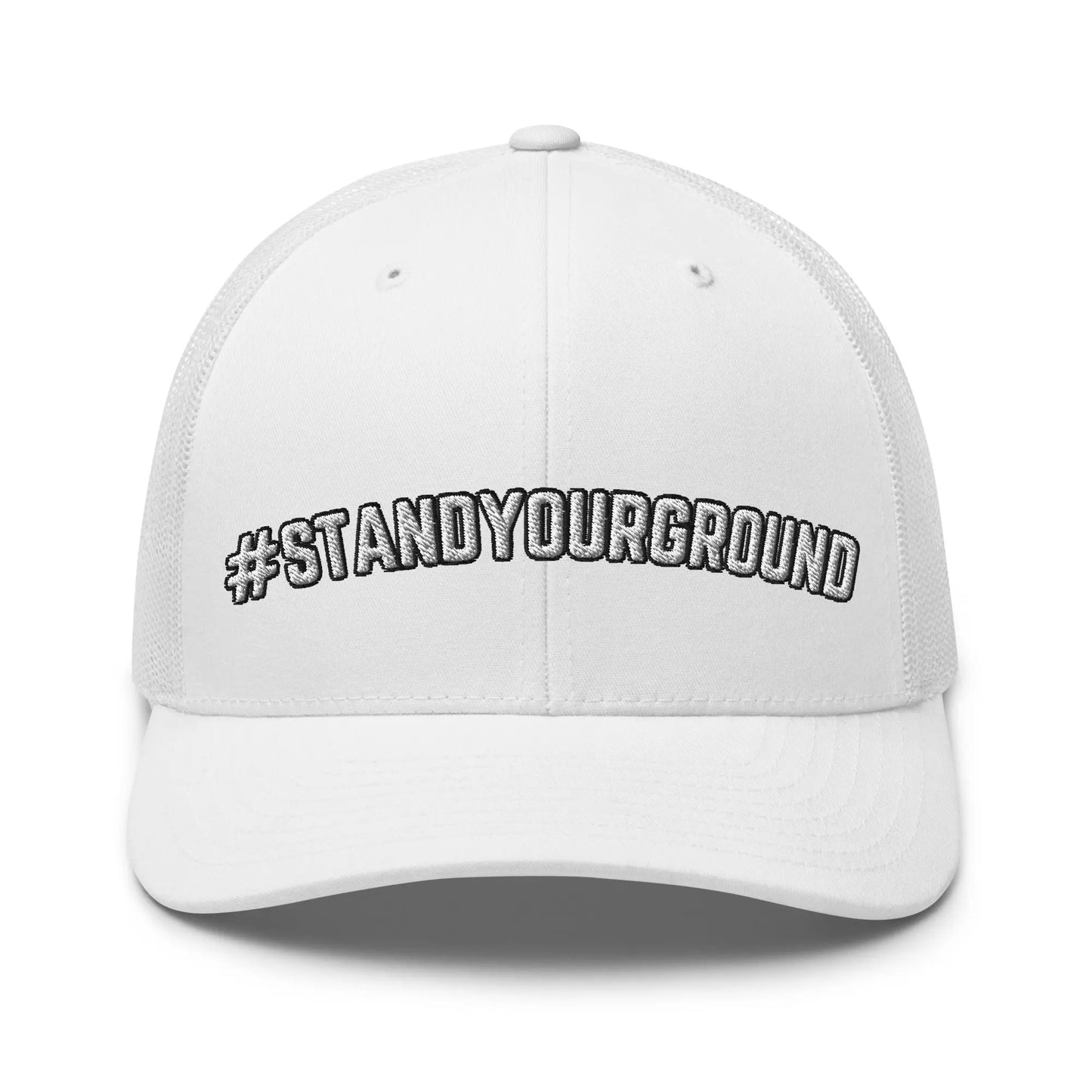 Hats White Snapback Custom Trucker Hats #STANDYOURGROUND 2A Cap for Men & Women Infidel Collective