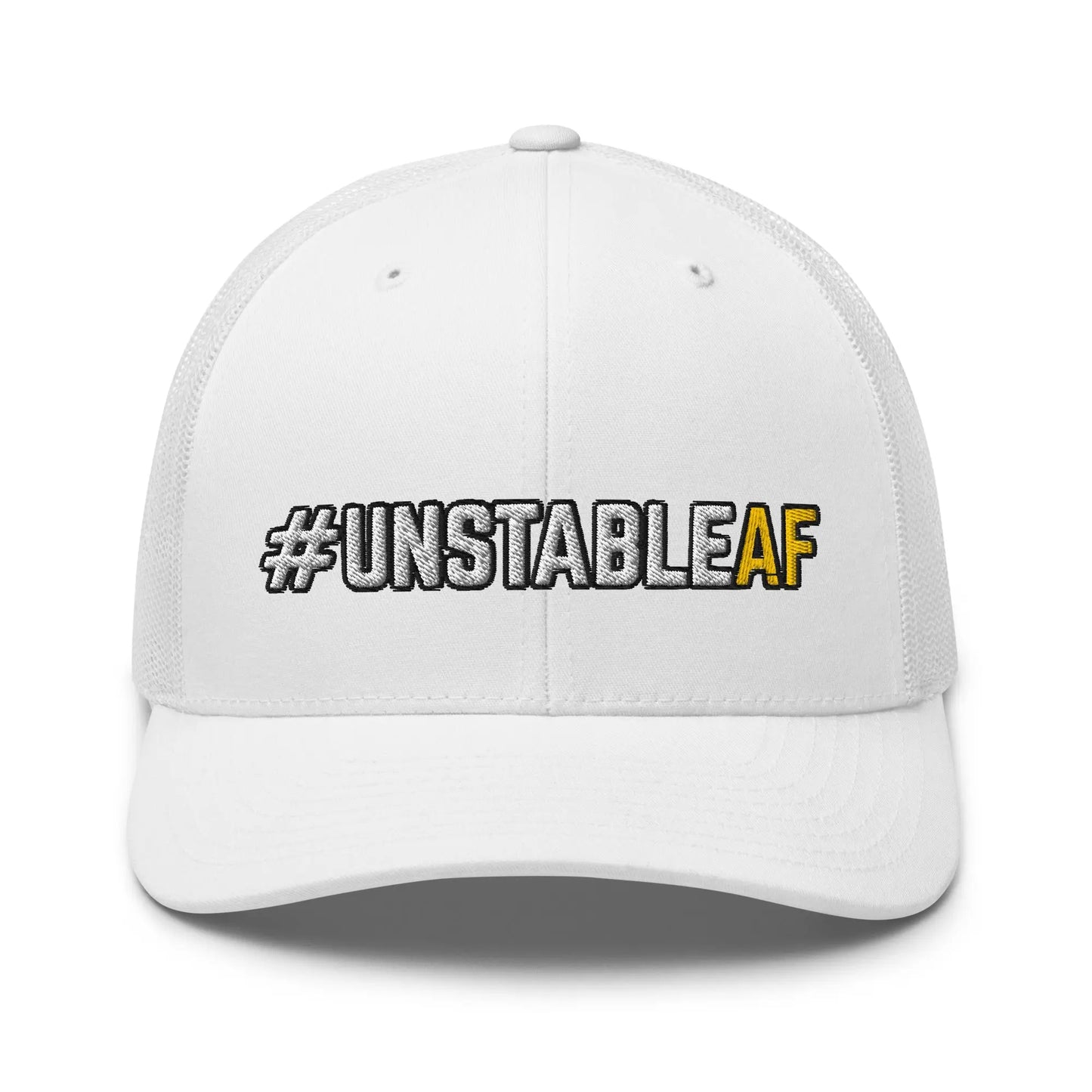 Hats White Snapback Custom Trucker Hats #UNSTABLEAF Funny Mesh NSFW AF Hat Infidel Collective
