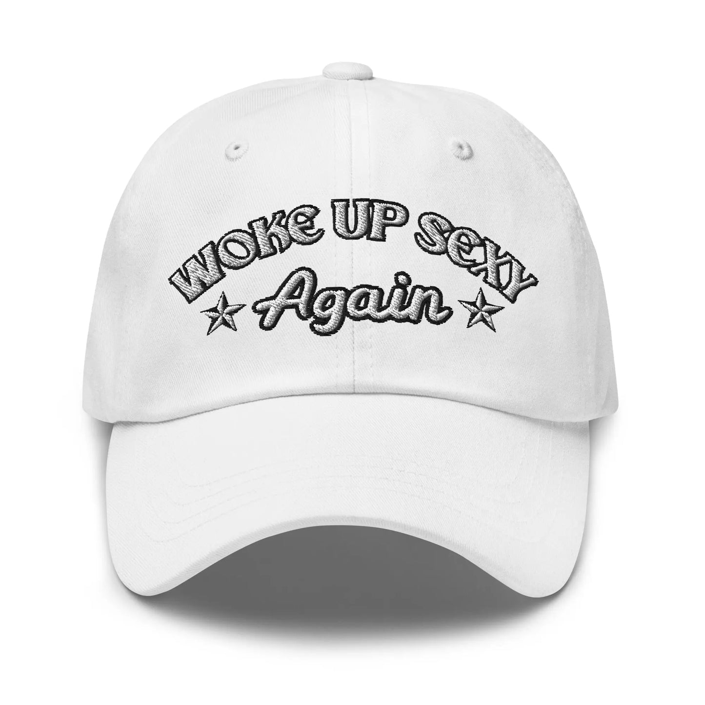 Hats White Woke Up Sexy Again Women's Ball Cap – NSFW Confidence, No Apologies Infidel Collective