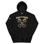 Made to Pound Pistons Black Hoodie  Infidel Collective