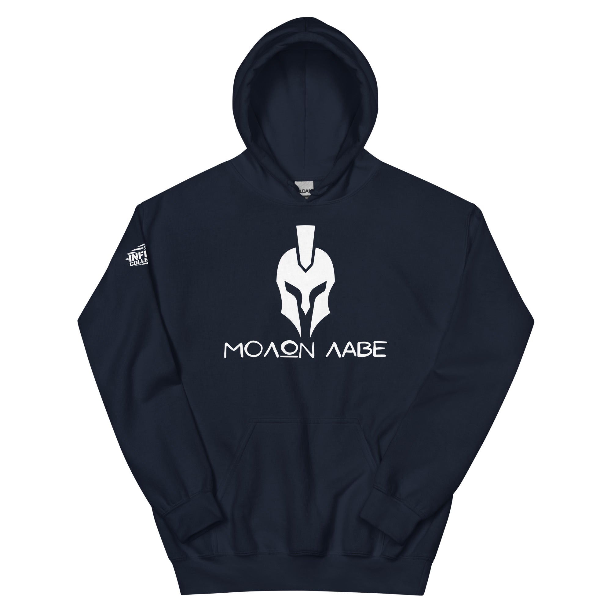 Molon Labe Spartan's Code Navy Hoodie  Infidel Collective