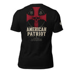 American Patriot Armor of God cross back print black tee from Infidel Collective