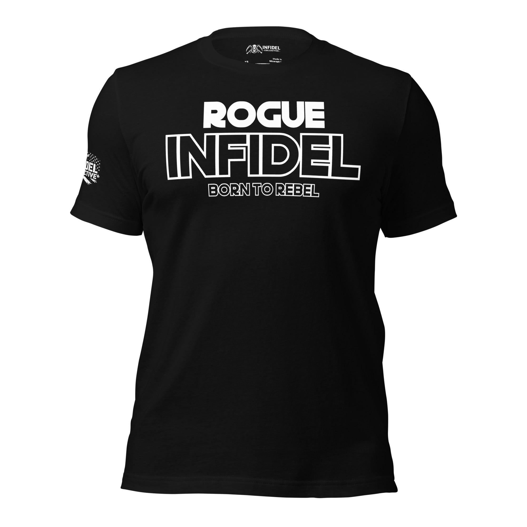 Built for men who were never interested in fitting neatly into someone else's mold. This front-print tee keeps it simple with the INFIDEL identity front and center, backed by the independent spirit that comes with earning your own path.