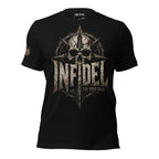 Called From All Directions road compass graphic black tee from Infidel Collective