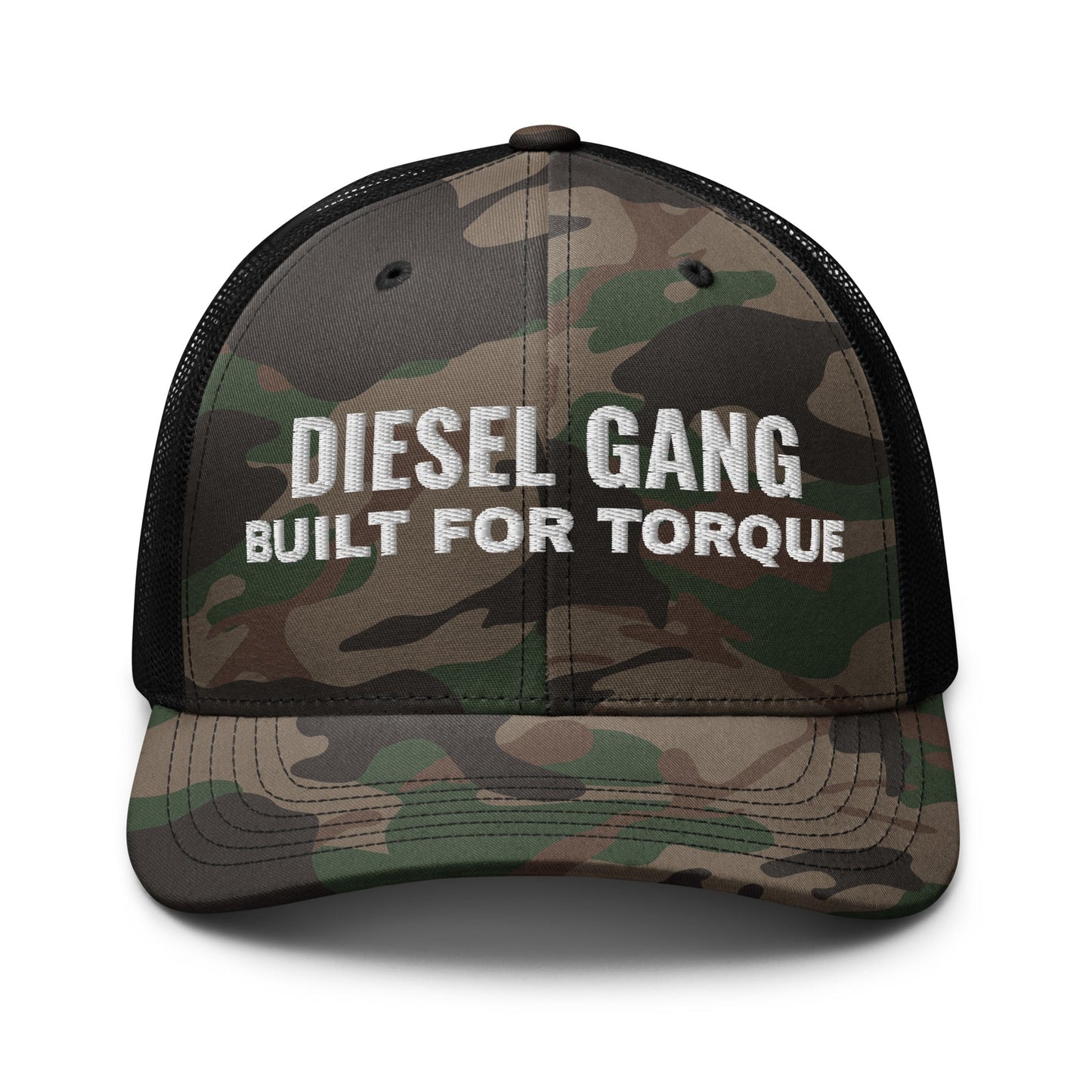 Hats Camo-Black Snapback Custom Trucker Hats Men & Women Roll In – Diesel Gang Torque Camo Cap Infidel Collective