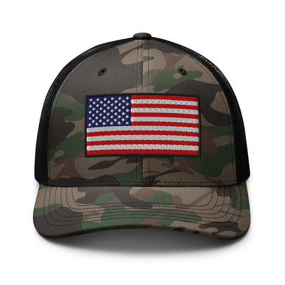 Old Glory Camo Snapback Custom Trucker Hat  Infidel Collective
