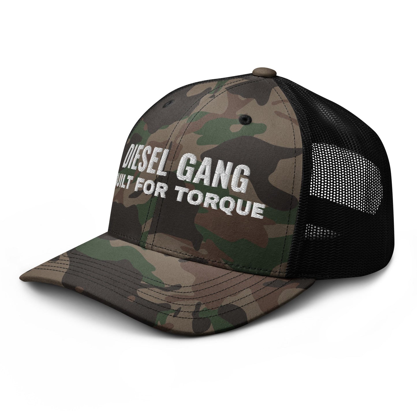 Hats  Snapback Custom Trucker Hats Men & Women Roll In – Diesel Gang Torque Camo Cap Infidel Collective