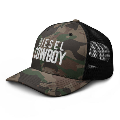 Hats  Snapback Custom Trucker Hat to Boost In – Diesel Cowboy Camo Edition Infidel Collective
