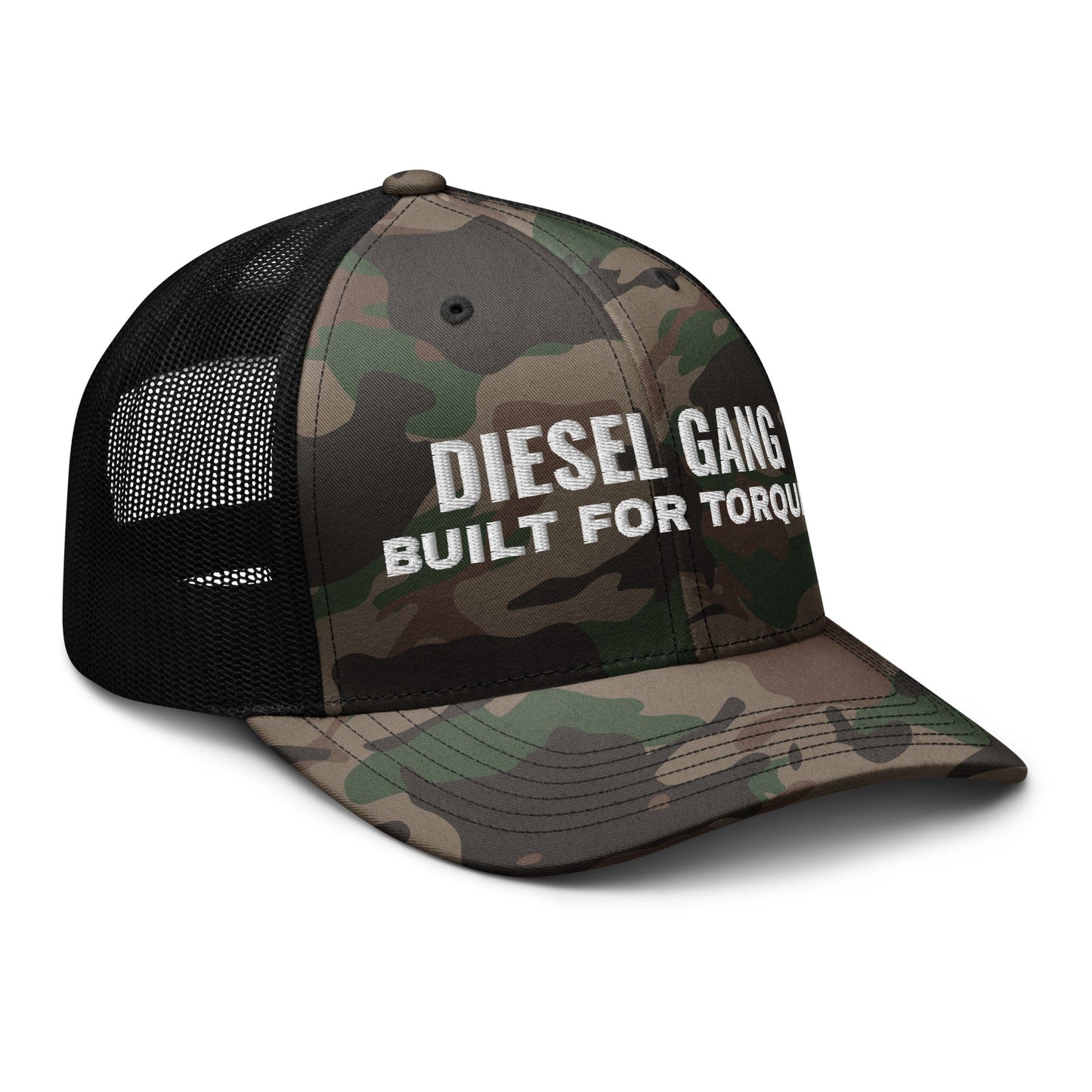 Hats  Snapback Custom Trucker Hats Men & Women Roll In – Diesel Gang Torque Camo Cap Infidel Collective