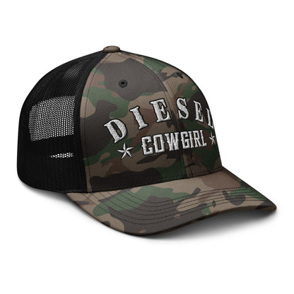 Hats  Custom Diesel Cowgirl Camo Hat – Snapback Trucker Cap for Diesel Gang Women Infidel Collective