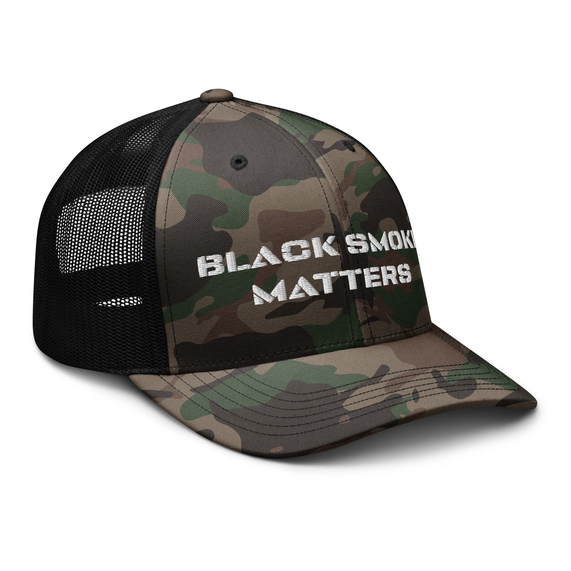 Hats  Snapback Custom Trucker Hat to Rock – Black Smoke Matters Camo Hat Infidel Collective