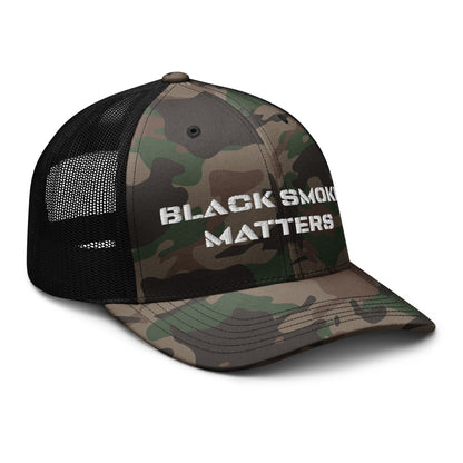 Hats  Snapback Custom Trucker Hat to Rock – Black Smoke Matters Camo Hat Infidel Collective