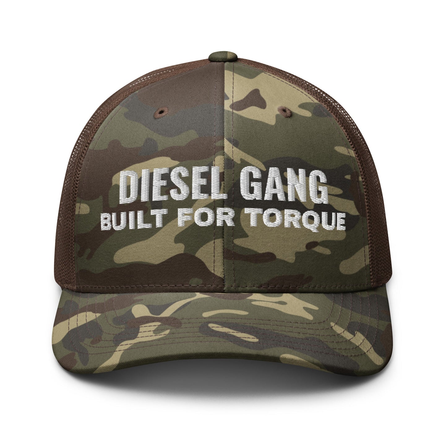 Hats Camo-Brown Snapback Custom Trucker Hats Men & Women Roll In – Diesel Gang Torque Camo Cap Infidel Collective