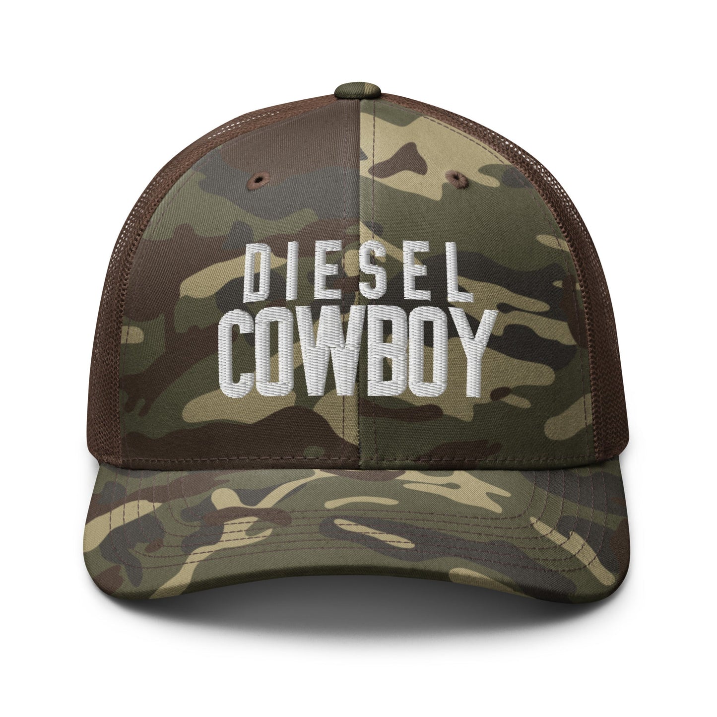 Hats Camo-Brown Snapback Custom Trucker Hat to Boost In – Diesel Cowboy Camo Edition Infidel Collective