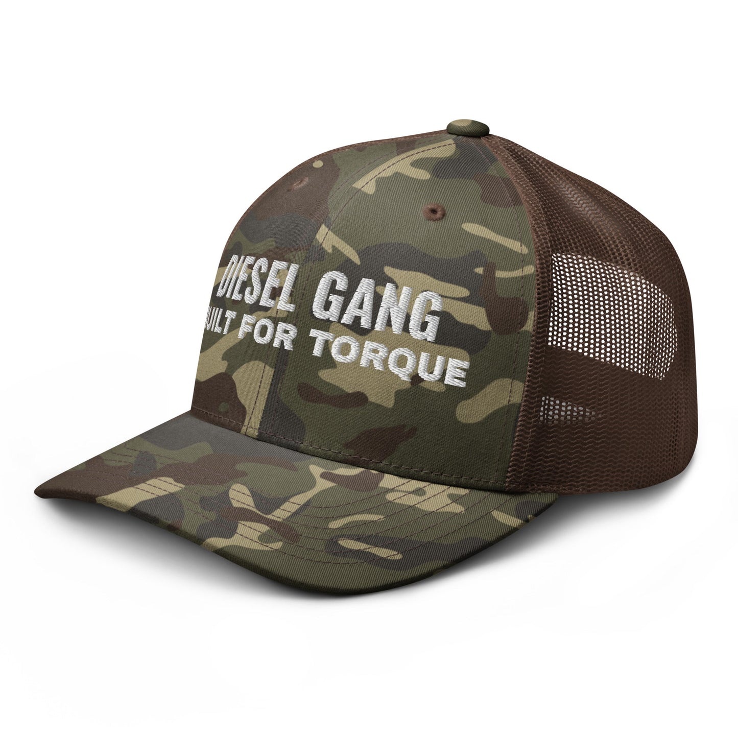 Hats  Snapback Custom Trucker Hats Men & Women Roll In – Diesel Gang Torque Camo Cap Infidel Collective