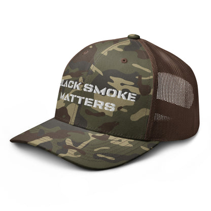 Hats  Snapback Custom Trucker Hat to Rock – Black Smoke Matters Camo Hat Infidel Collective