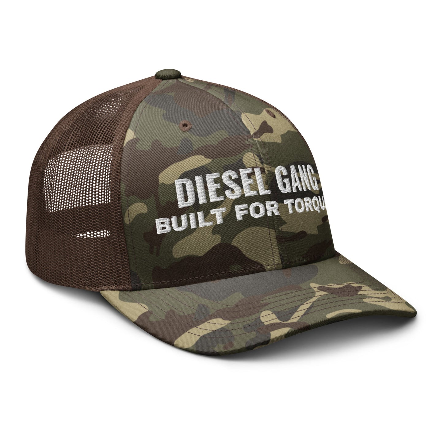 Hats  Snapback Custom Trucker Hats Men & Women Roll In – Diesel Gang Torque Camo Cap Infidel Collective