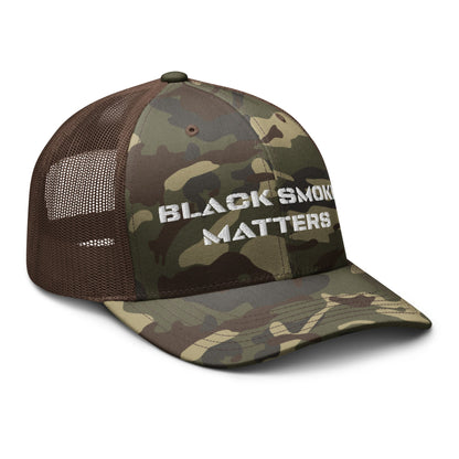 Hats  Snapback Custom Trucker Hat to Rock – Black Smoke Matters Camo Hat Infidel Collective