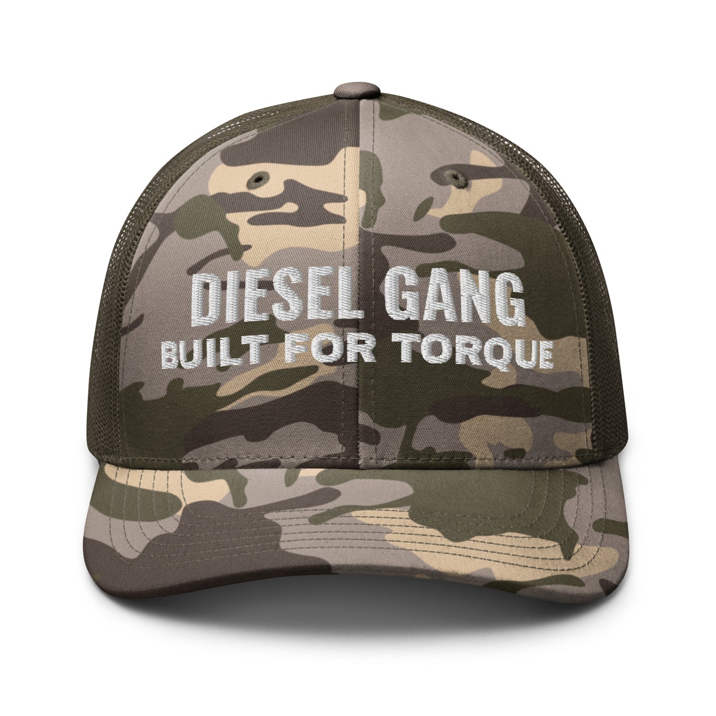 Hats Camo-Olive Snapback Custom Trucker Hats Men & Women Roll In – Diesel Gang Torque Camo Cap Infidel Collective