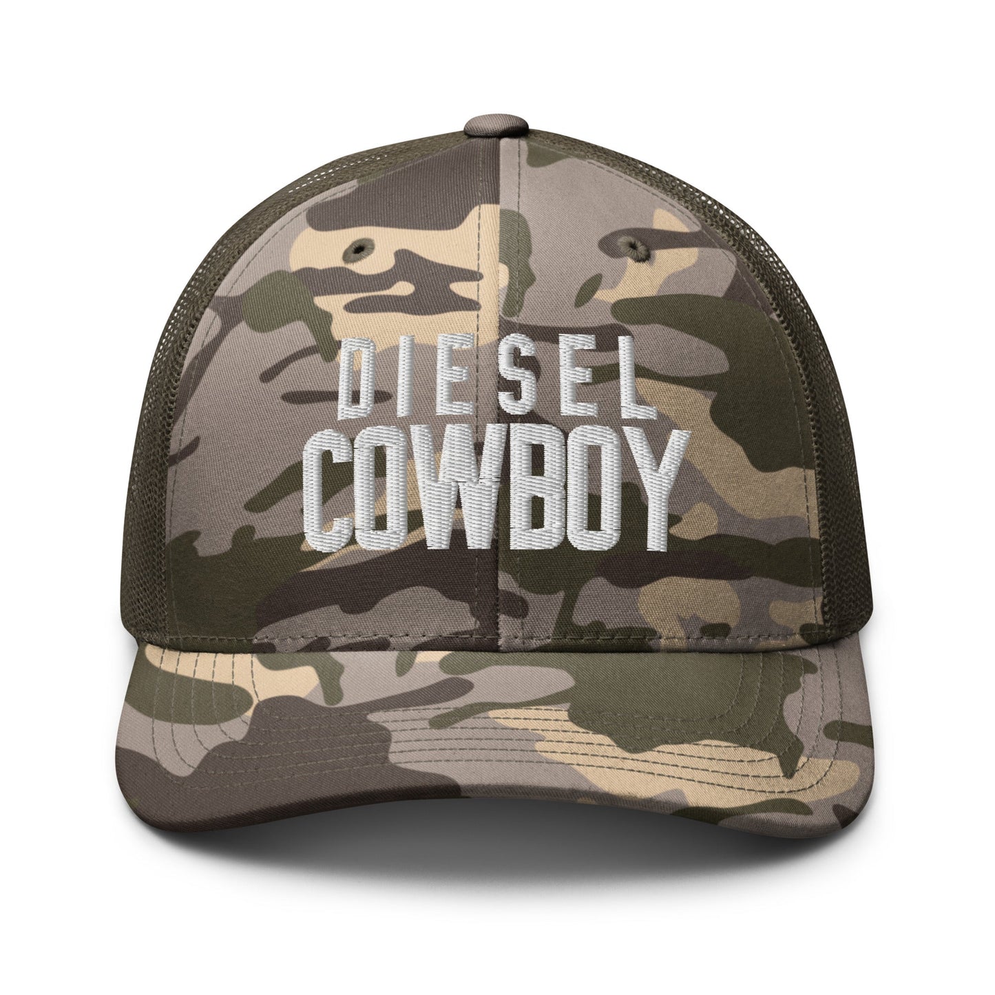 Hats Camo-Olive Snapback Custom Trucker Hat to Boost In – Diesel Cowboy Camo Edition Infidel Collective