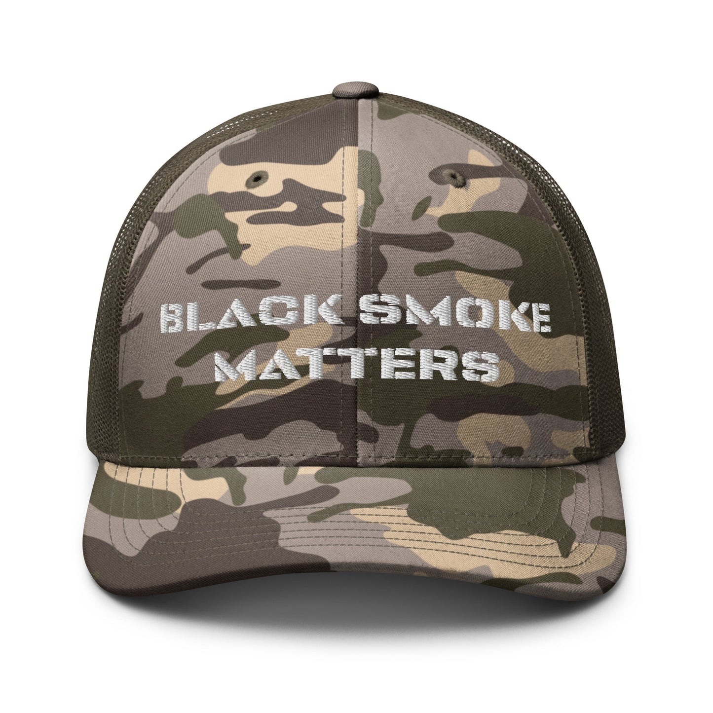 Hats Camo-Olive Snapback Custom Trucker Hat to Rock – Black Smoke Matters Camo Hat Infidel Collective