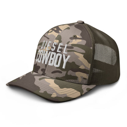 Hats  Snapback Custom Trucker Hat to Boost In – Diesel Cowboy Camo Edition Infidel Collective
