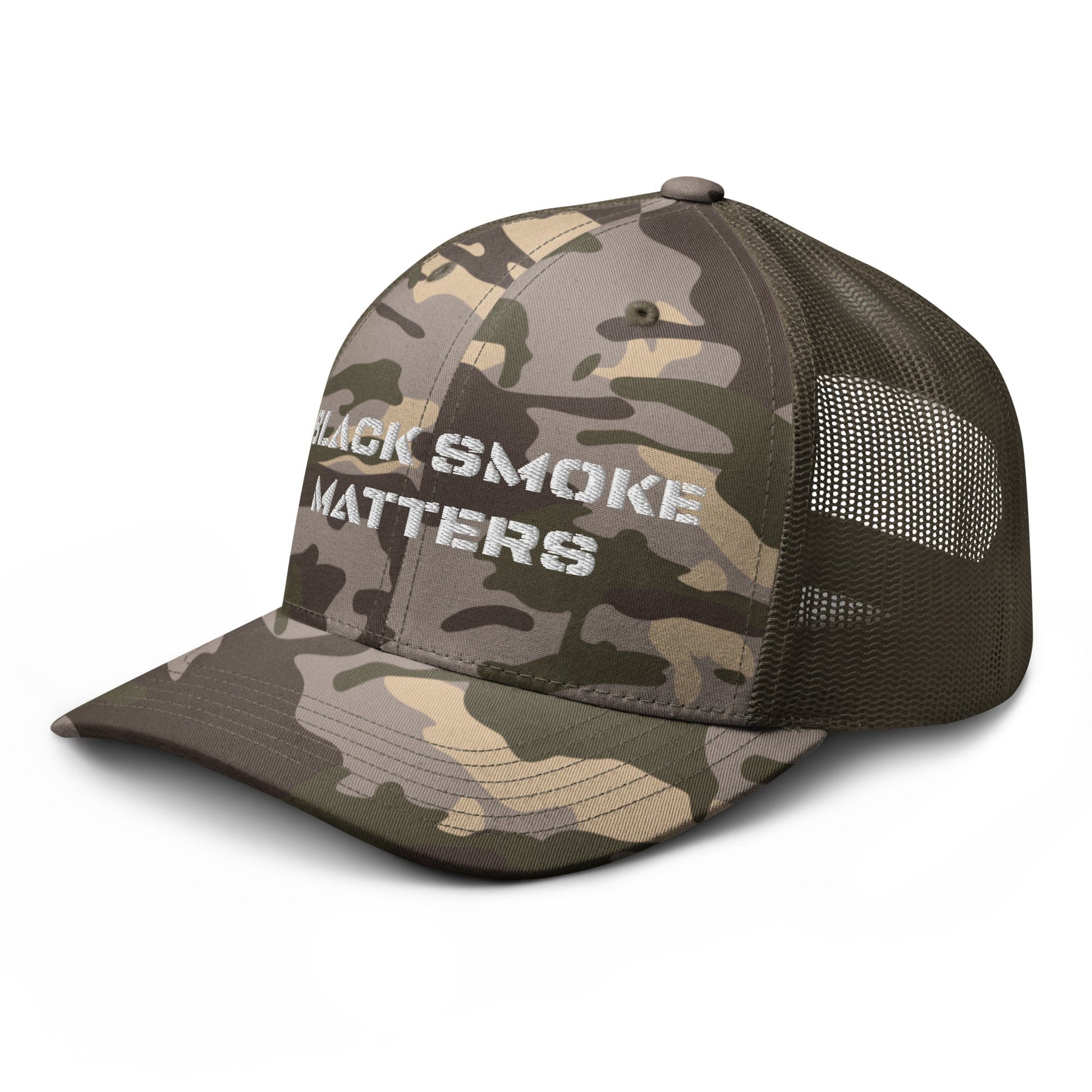 Hats  Snapback Custom Trucker Hat to Rock – Black Smoke Matters Camo Hat Infidel Collective