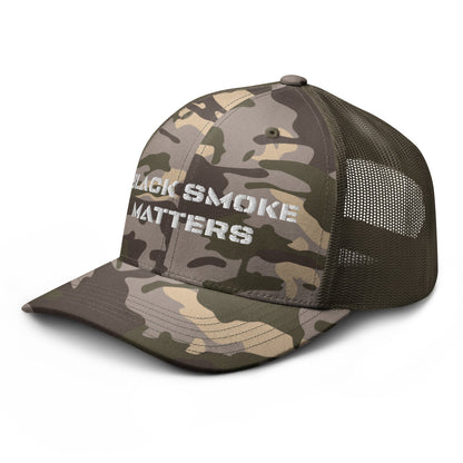 Hats  Snapback Custom Trucker Hat to Rock – Black Smoke Matters Camo Hat Infidel Collective