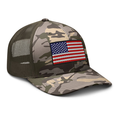 Old Glory Camo Snapback Custom Trucker Hat  Infidel Collective