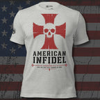 Carried Cross American Infidel graphic tee from Infidel Collective