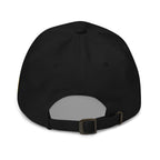 Back view of Black low-profile dad hat in the Old Glory Eagle collection