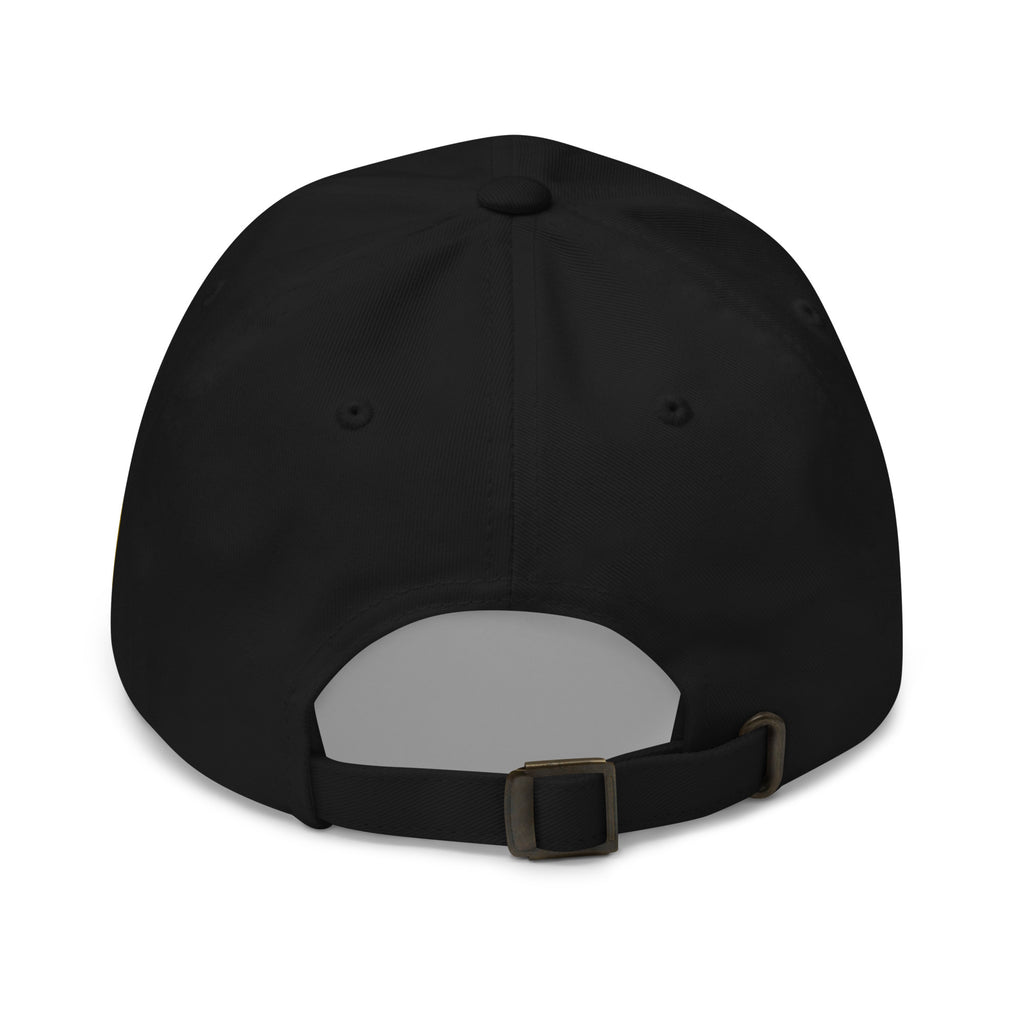 Back view of Black low-profile dad hat in the Diesel Cowboy collection