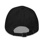 Back view of Black low-profile dad hat in the Diesel Cowboy collection