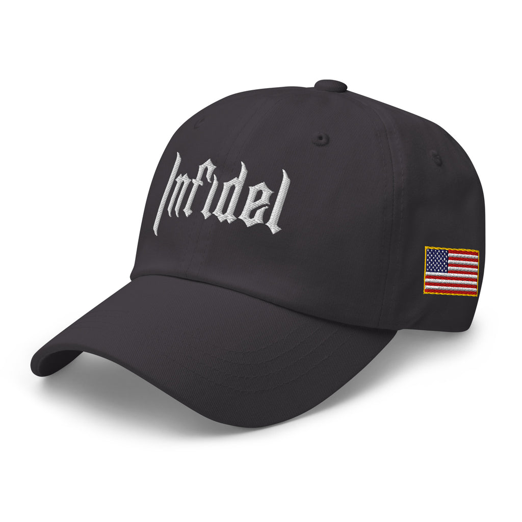 OG INFIDEL dad hat, left front view