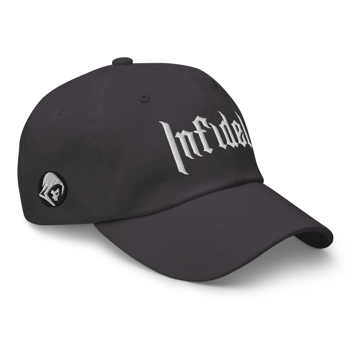 OG INFIDEL dad hat, right front view