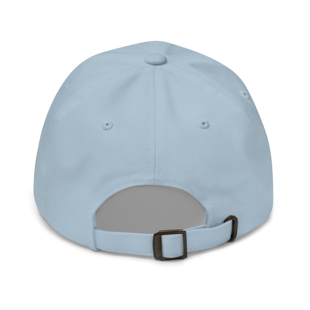 Back view of Light Blue low-profile dad hat in the Diesel Cowboy collection