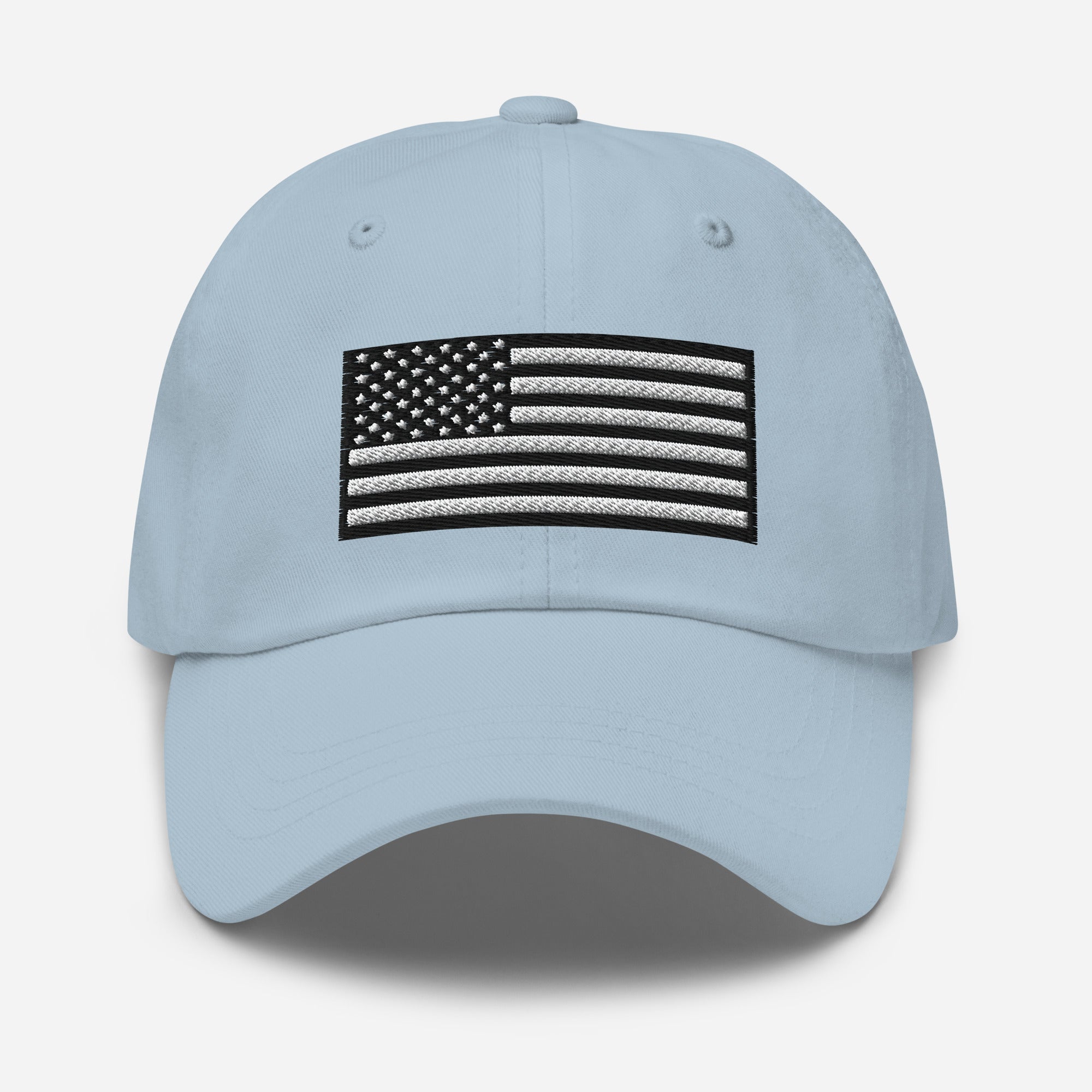 Embroidered Black and White USA Flag Classic Ball Cap – Patriotic Hat in 11 Colors  Infidel Collective