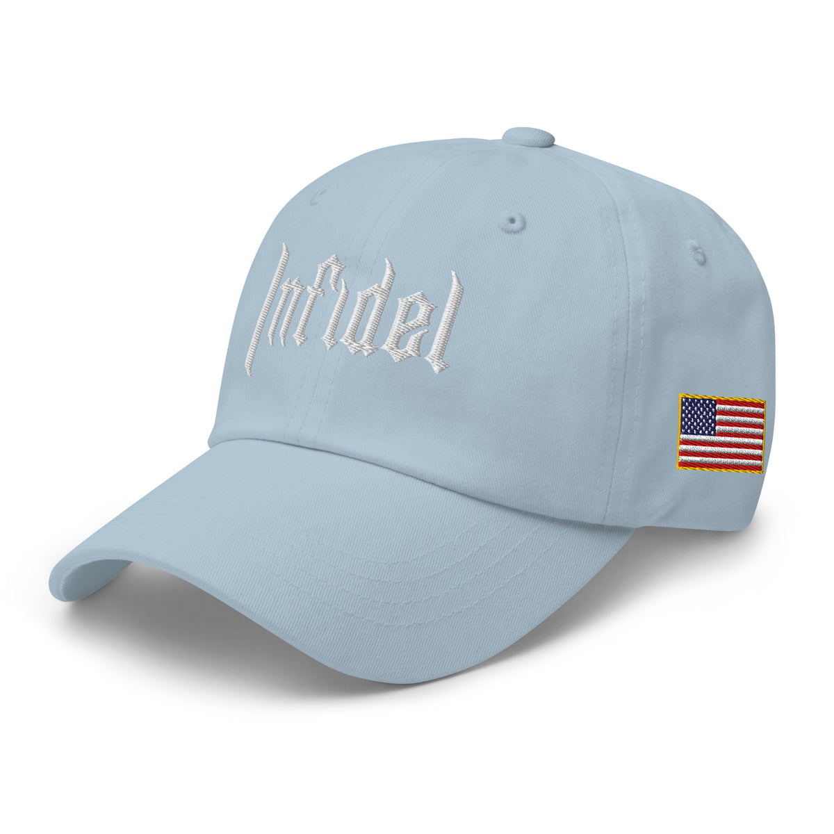 OG INFIDEL dad hat, left front view