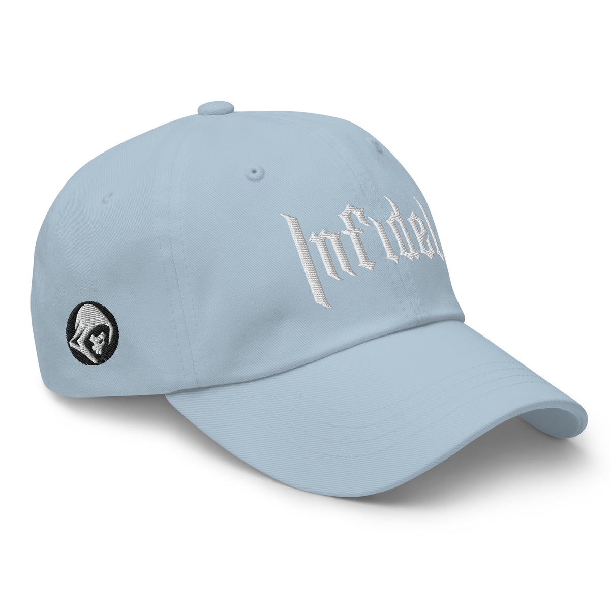 OG INFIDEL dad hat, right front view