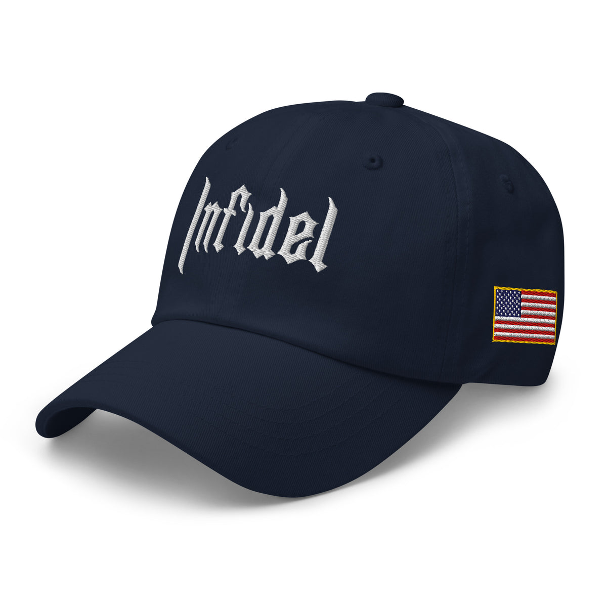 OG INFIDEL dad hat, left front view