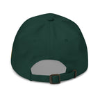 Spruce dad hat, back view of Black and White American Flag Dad Hat