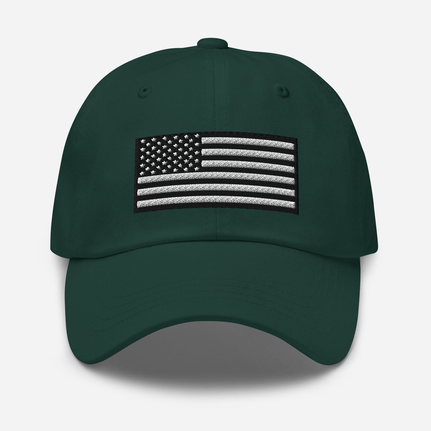 Embroidered Black and White USA Flag Classic Ball Cap – Patriotic Hat in 11 Colors  Infidel Collective