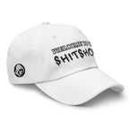 Welcome To The Shitshow Dad hat in White, right front view