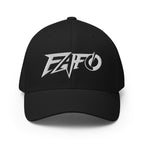 Front view of black FAFO Power Flexfit hat